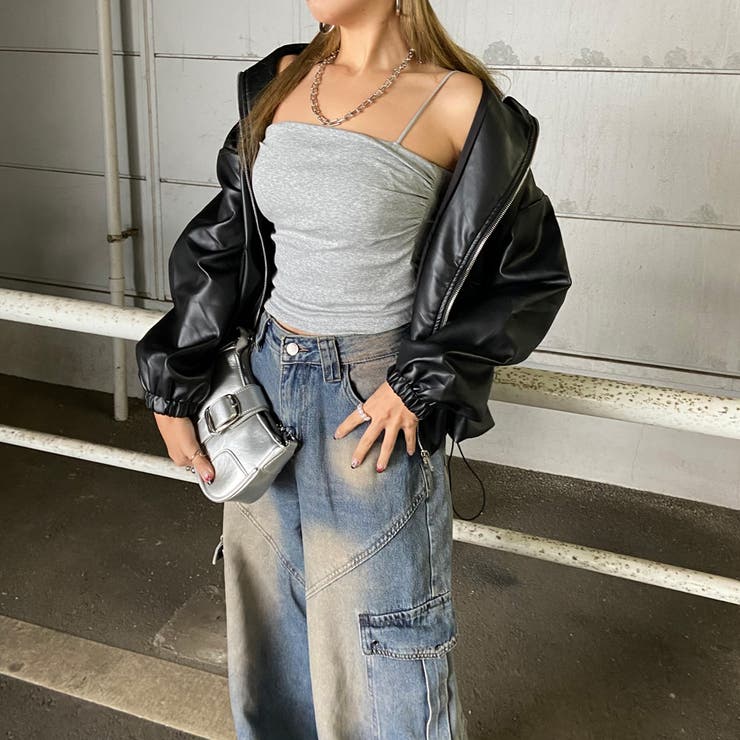 合成皮革ジャケット・スカートセットアップ | non-hedge  | 詳細画像41 