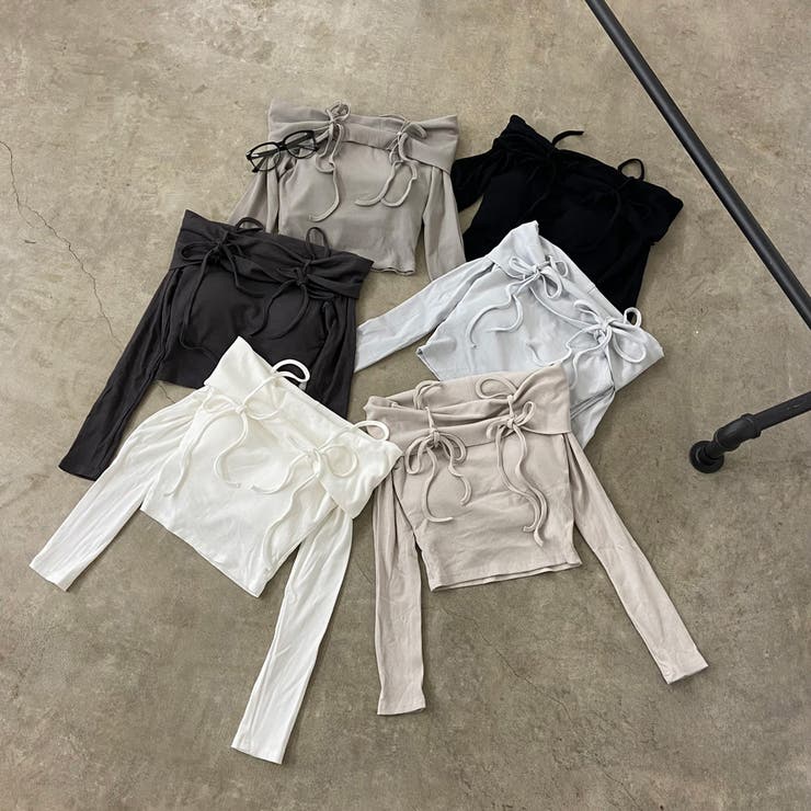 リブオフショルダートップス | non-hedge  | 詳細画像32 