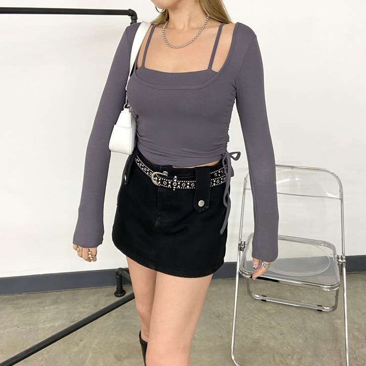 インナー付きサイドドロストトップス | non-hedge  | 詳細画像14 