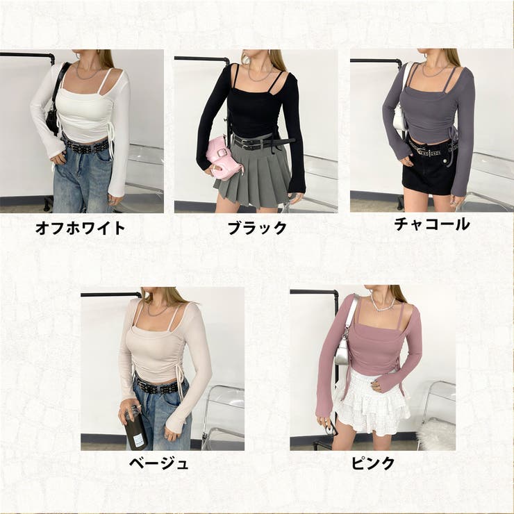 インナー付きサイドドロストトップス | non-hedge  | 詳細画像41 