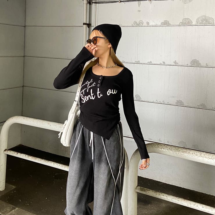 イレギュラーヘムロゴトップス | non-hedge  | 詳細画像10 