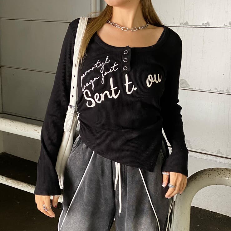 イレギュラーヘムロゴトップス | non-hedge  | 詳細画像11 