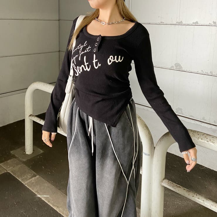 イレギュラーヘムロゴトップス | non-hedge  | 詳細画像12 