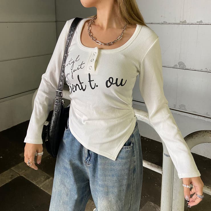 イレギュラーヘムロゴトップス | non-hedge  | 詳細画像20 