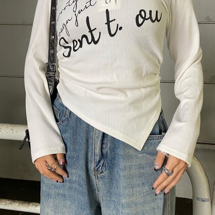 イレギュラーヘムロゴトップス | non-hedge  | 詳細画像28 