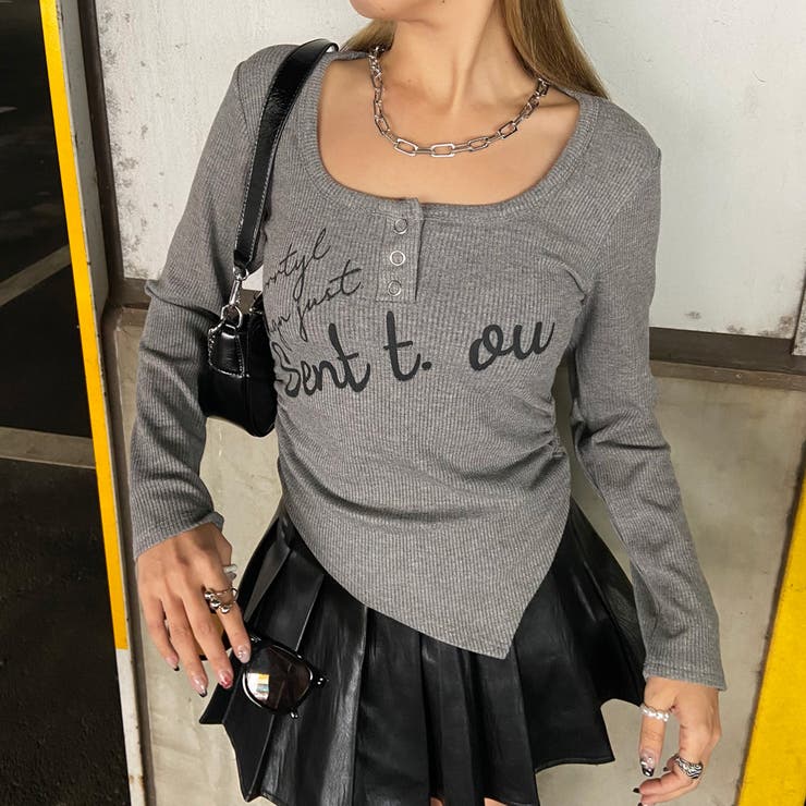 イレギュラーヘムロゴトップス | non-hedge  | 詳細画像8 