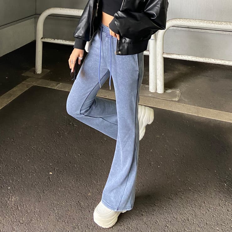 ブルー | ブリーチフレアパンツ | non-hedge 