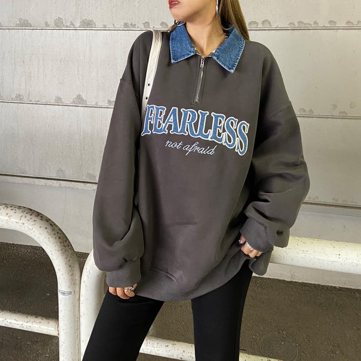 デニムロゴZIPチュニック | non-hedge  | 詳細画像12 