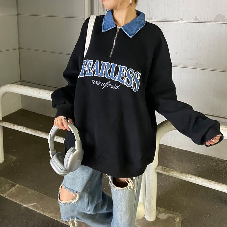 デニムロゴZIPチュニック | non-hedge  | 詳細画像16 