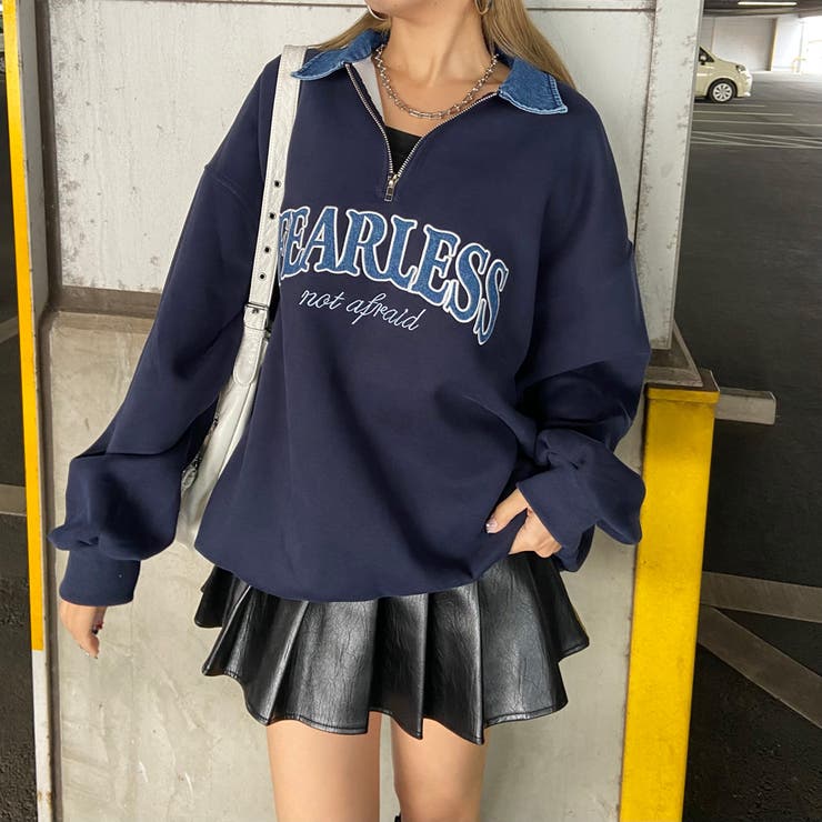 デニムロゴZIPチュニック | non-hedge  | 詳細画像23 