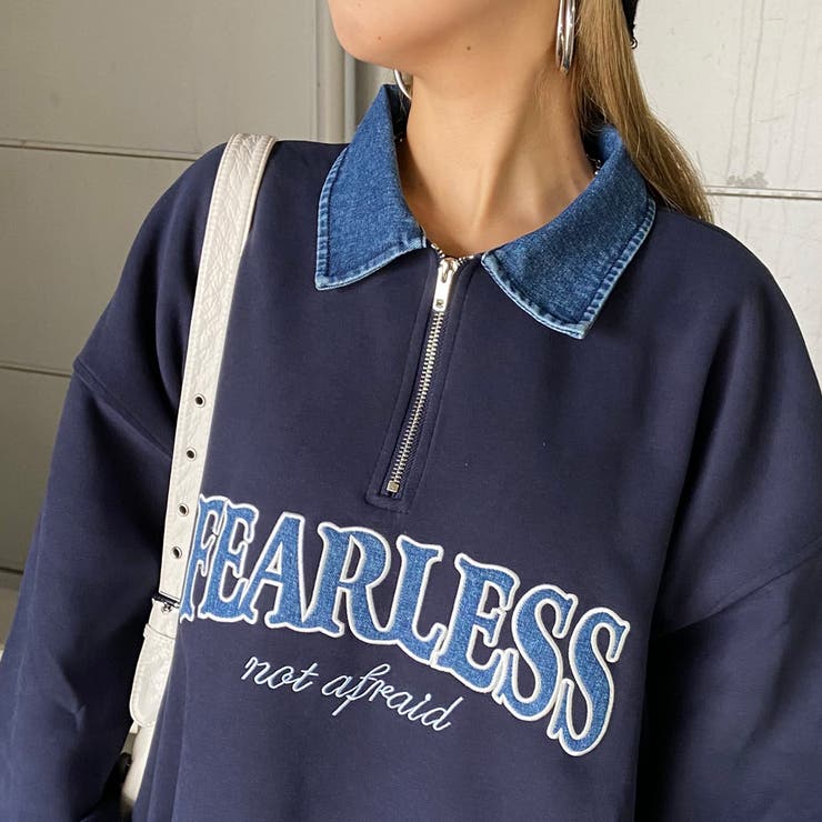 デニムロゴZIPチュニック | non-hedge  | 詳細画像25 