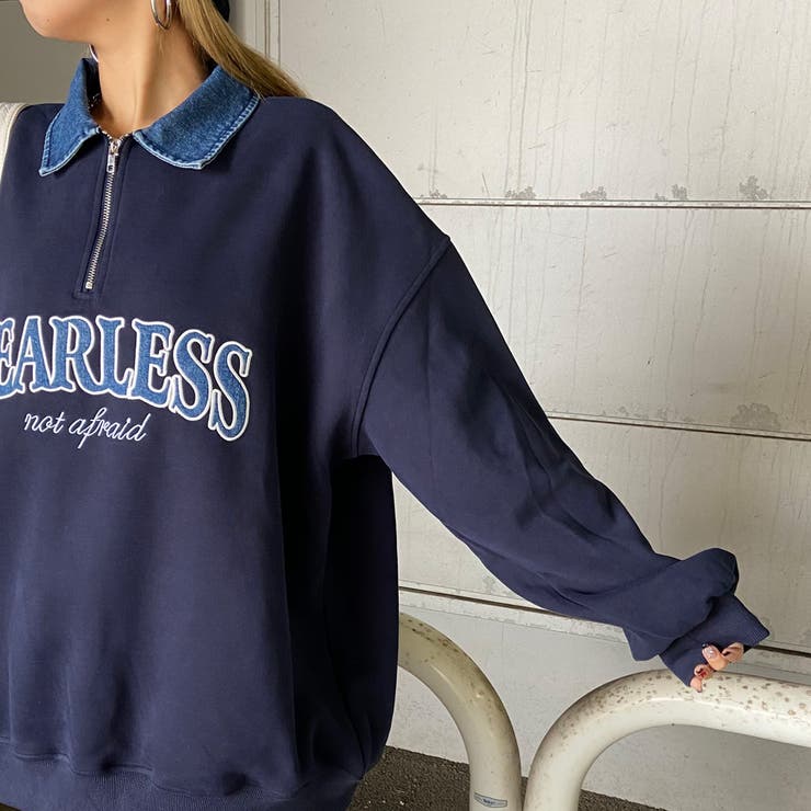 デニムロゴZIPチュニック | non-hedge  | 詳細画像28 