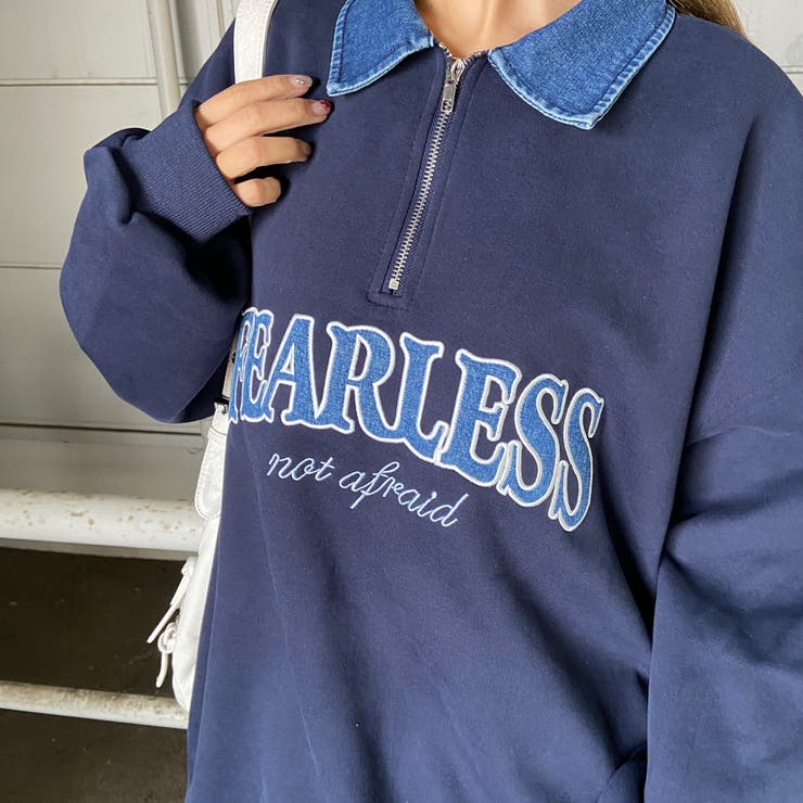 デニムロゴZIPチュニック | non-hedge  | 詳細画像30 