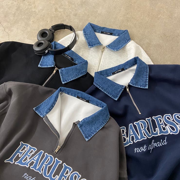 デニムロゴZIPチュニック | non-hedge  | 詳細画像32 