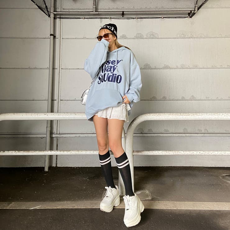 ビッグロゴ刺繍フードチュニック | non-hedge  | 詳細画像12 