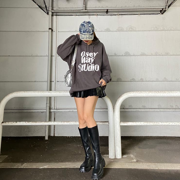 ビッグロゴ刺繍フードチュニック | non-hedge  | 詳細画像18 