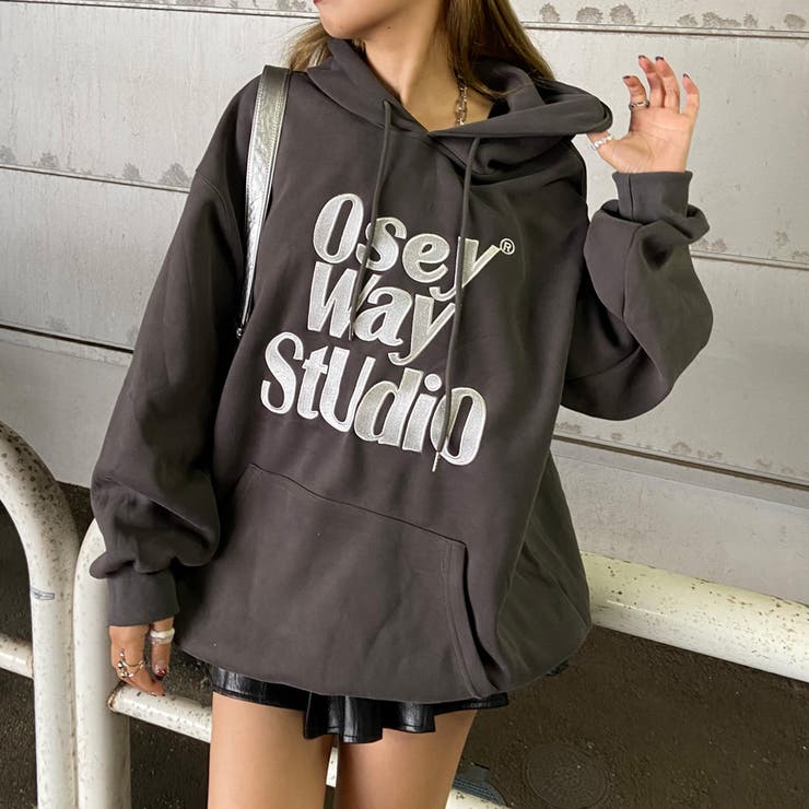 ビッグロゴ刺繍フードチュニック | non-hedge  | 詳細画像23 