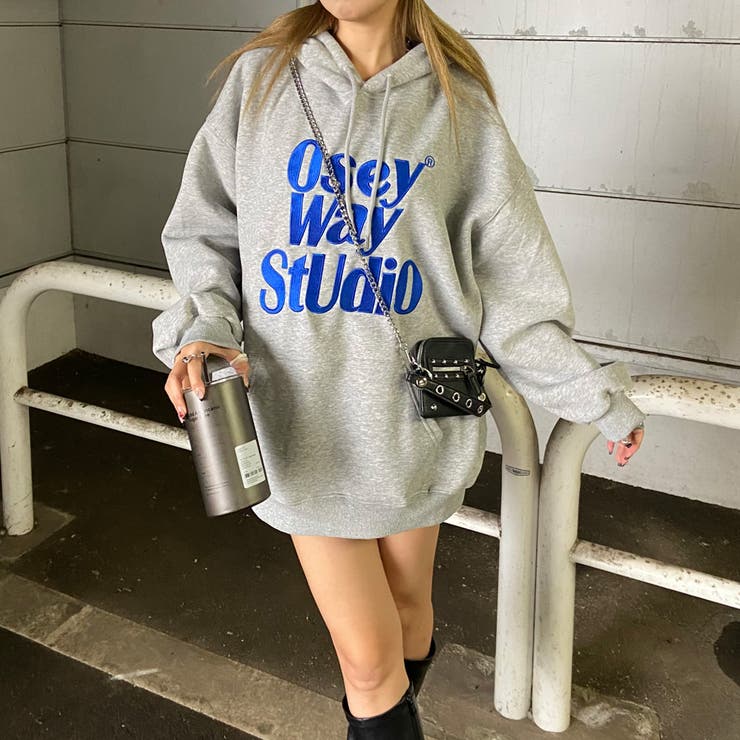 ビッグロゴ刺繍フードチュニック | non-hedge  | 詳細画像3 