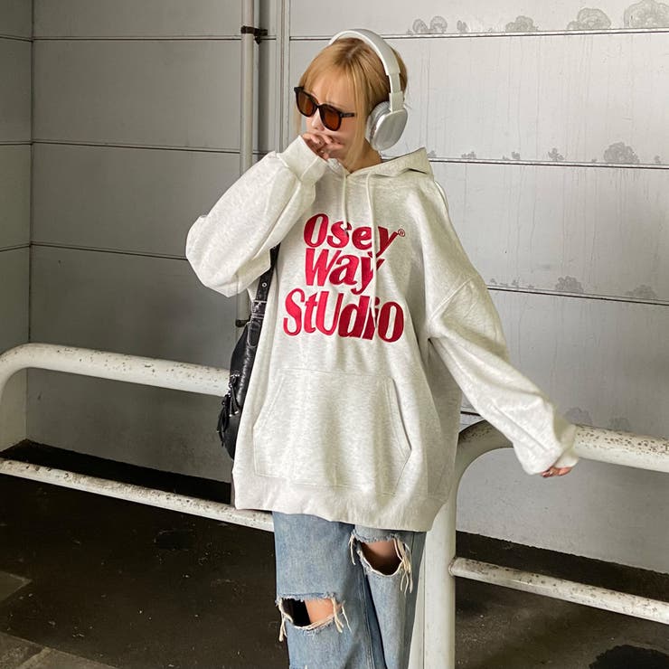 ビッグロゴ刺繍フードチュニック | non-hedge  | 詳細画像26 