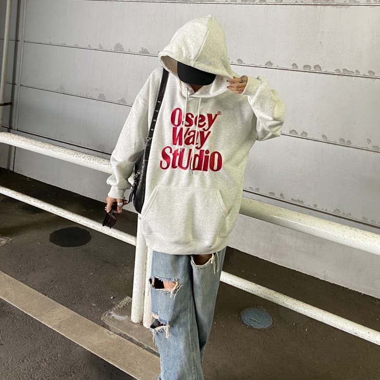 ビッグロゴ刺繍フードチュニック | non-hedge  | 詳細画像29 