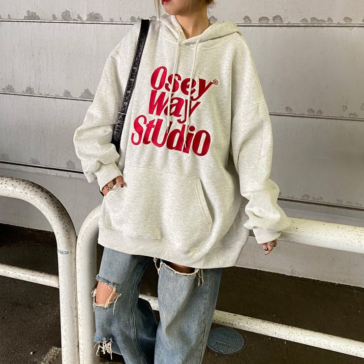 ビッグロゴ刺繍フードチュニック | non-hedge  | 詳細画像32 