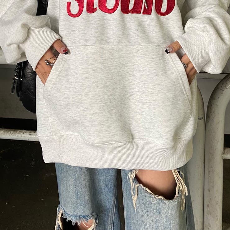 ビッグロゴ刺繍フードチュニック | non-hedge  | 詳細画像38 