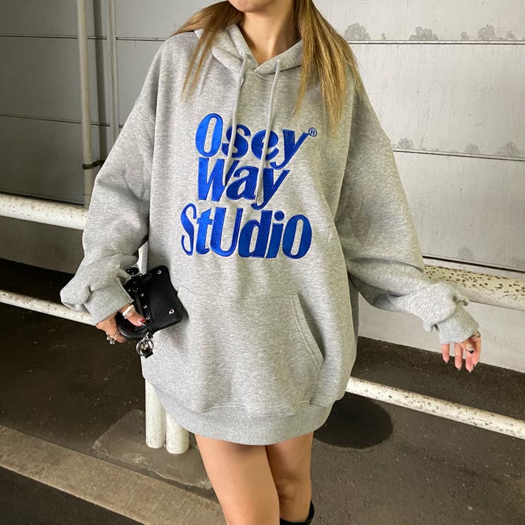 ビッグロゴ刺繍フードチュニック | non-hedge  | 詳細画像5 