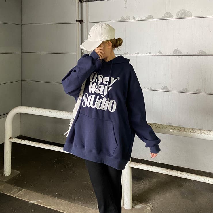 ビッグロゴ刺繍フードチュニック | non-hedge  | 詳細画像7 