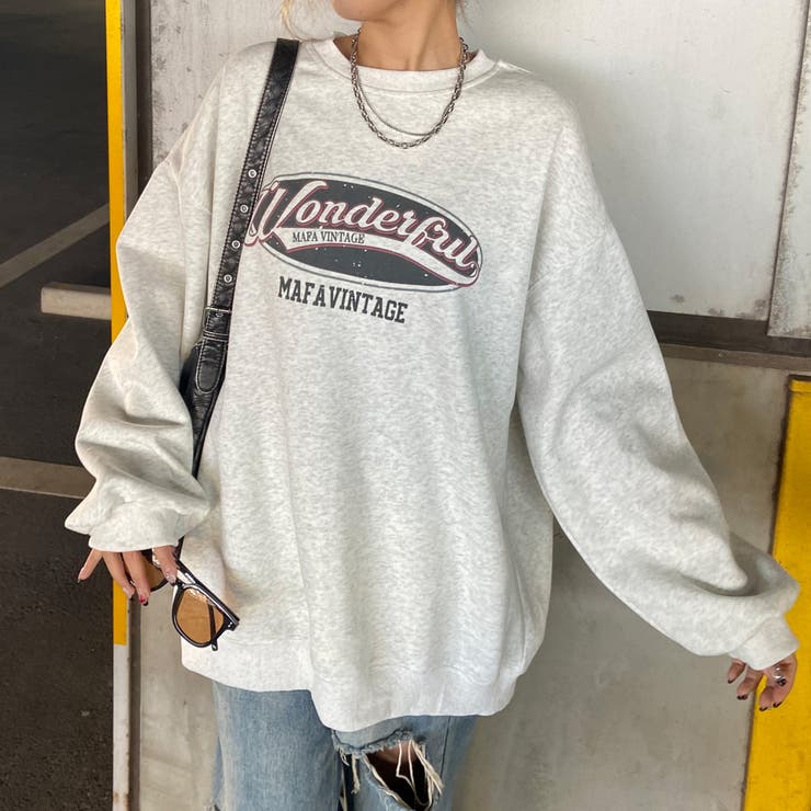 オートミール | ブリーチロゴプルオーバー | non-hedge 