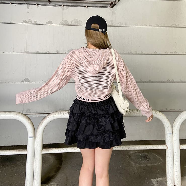 レース切替ティアードスカート | non-hedge  | 詳細画像10 