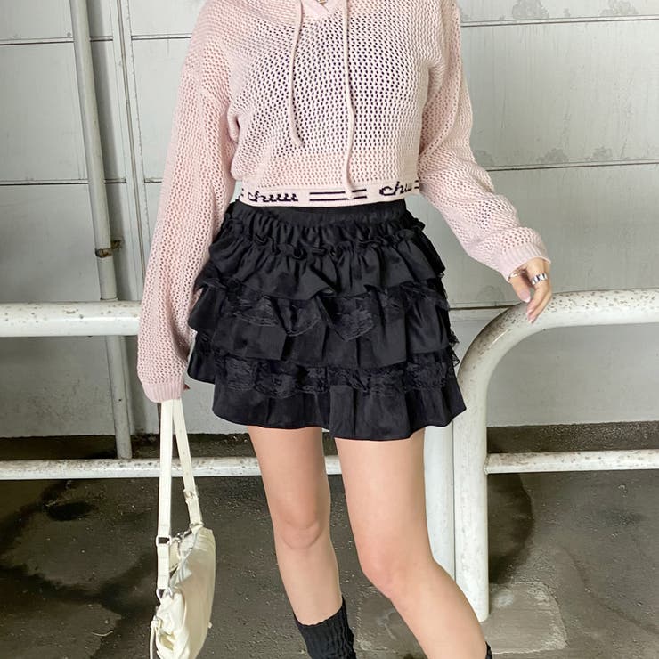 レース切替ティアードスカート | non-hedge  | 詳細画像13 