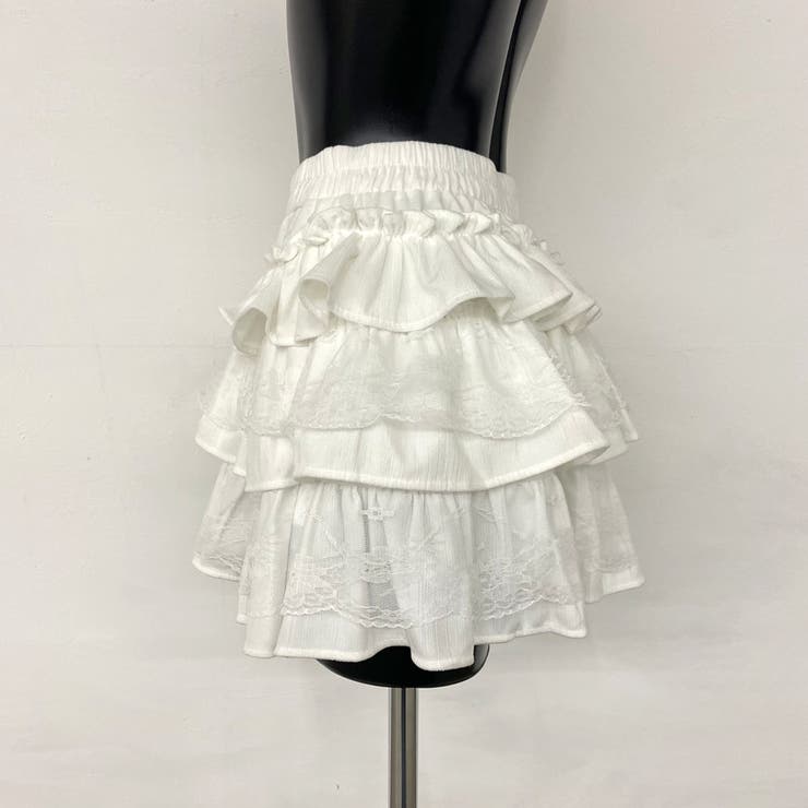 レース切替ティアードスカート | non-hedge  | 詳細画像17 