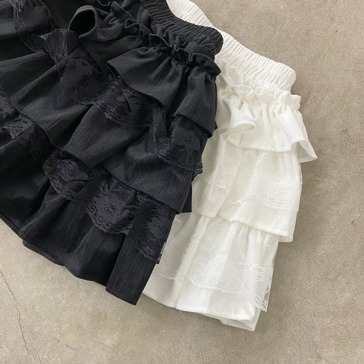 レース切替ティアードスカート | non-hedge  | 詳細画像24 