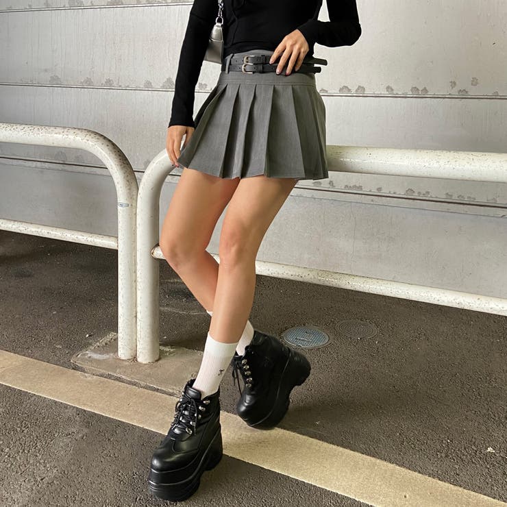 2ベルト付きタックスカート | non-hedge  | 詳細画像21 