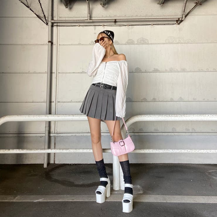 オフショルダーZIPトップス | non-hedge  | 詳細画像22 