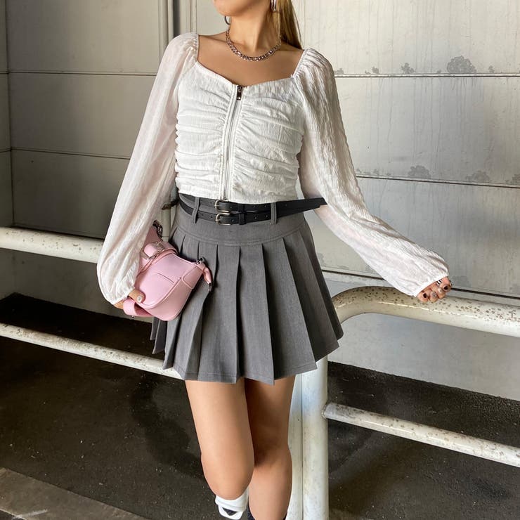 オフショルダーZIPトップス | non-hedge  | 詳細画像27 