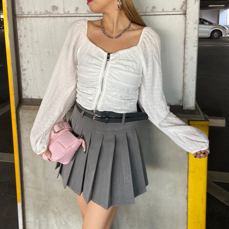 オフショルダーZIPトップス | non-hedge  | 詳細画像29 