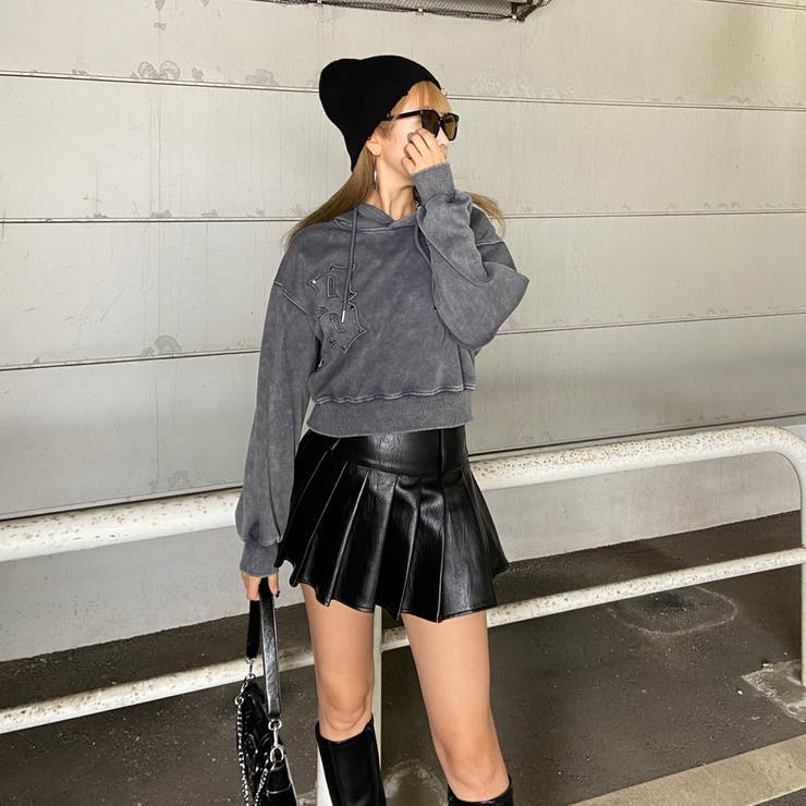 スタッズブリーチロゴフードショート | non-hedge  | 詳細画像14 