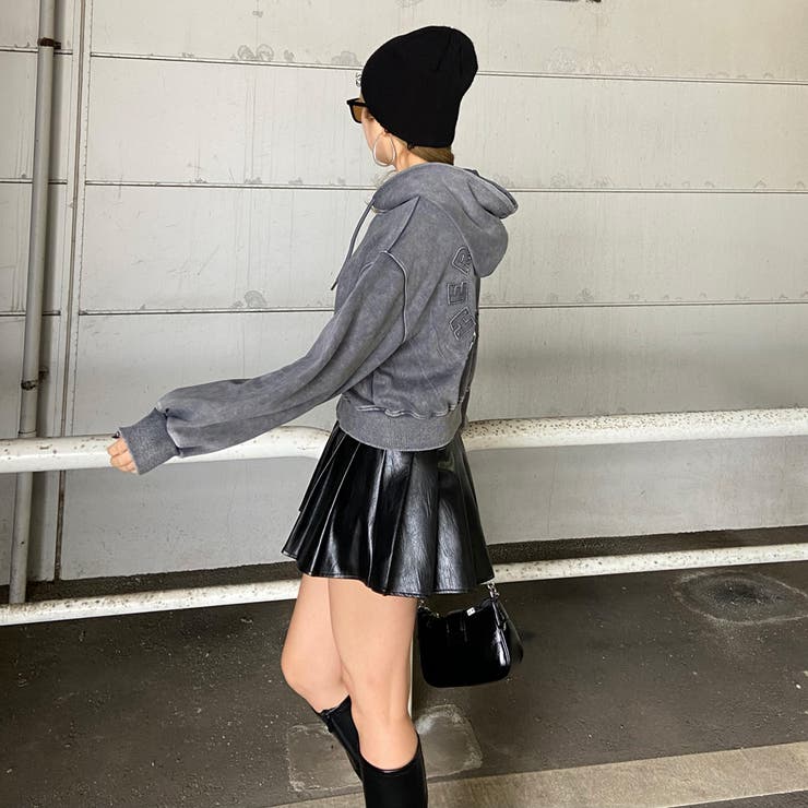 スタッズブリーチロゴフードショート | non-hedge  | 詳細画像15 