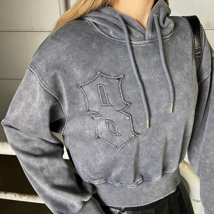 スタッズブリーチロゴフードショート | non-hedge  | 詳細画像22 