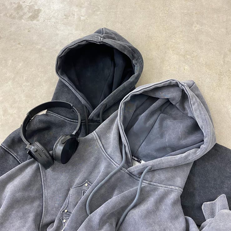 スタッズブリーチロゴフードショート | non-hedge  | 詳細画像37 