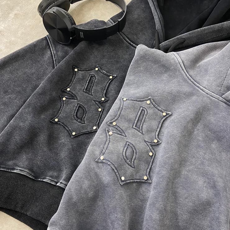 スタッズブリーチロゴフードショート | non-hedge  | 詳細画像38 