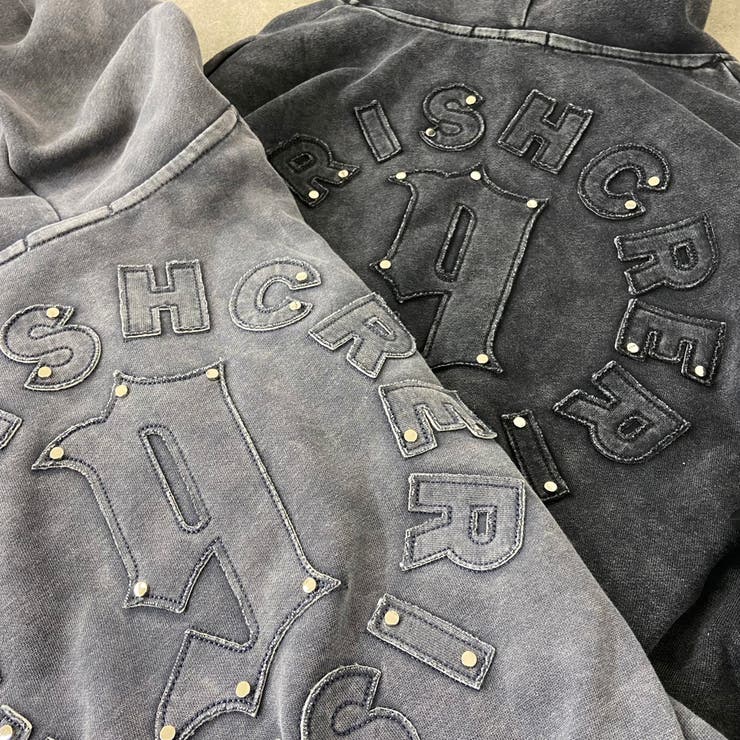 スタッズブリーチロゴフードショート | non-hedge  | 詳細画像42 