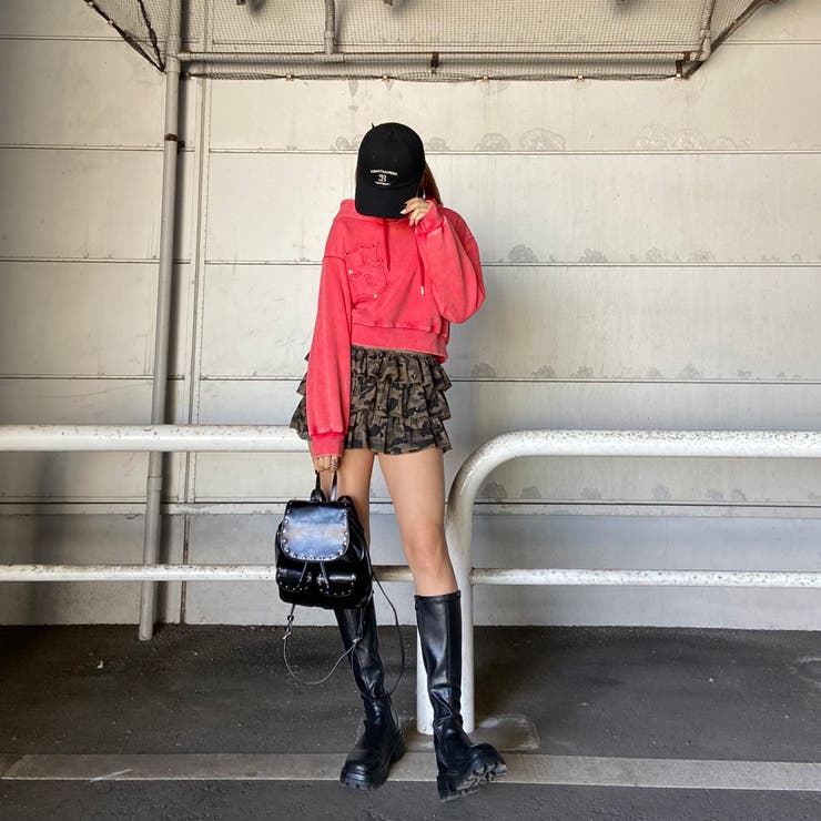 スタッズブリーチロゴフードショート | non-hedge  | 詳細画像28 