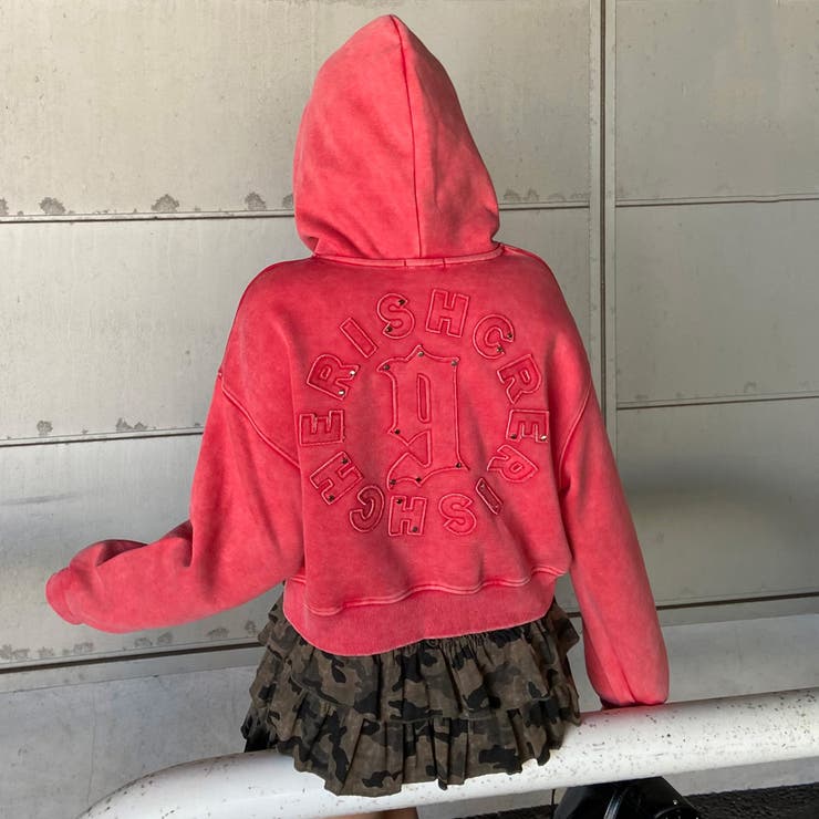 スタッズブリーチロゴフードショート | non-hedge  | 詳細画像32 