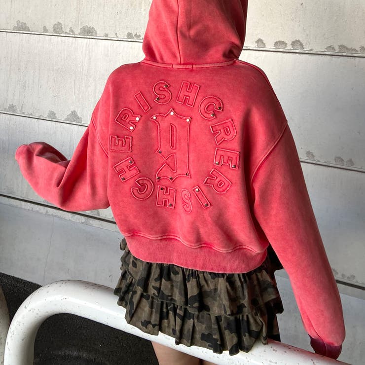 スタッズブリーチロゴフードショート | non-hedge  | 詳細画像33 