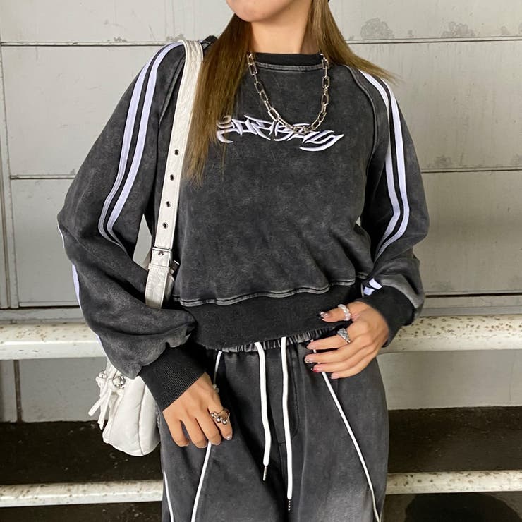 刺繍ロゴラインプルオーバー | non-hedge  | 詳細画像10 