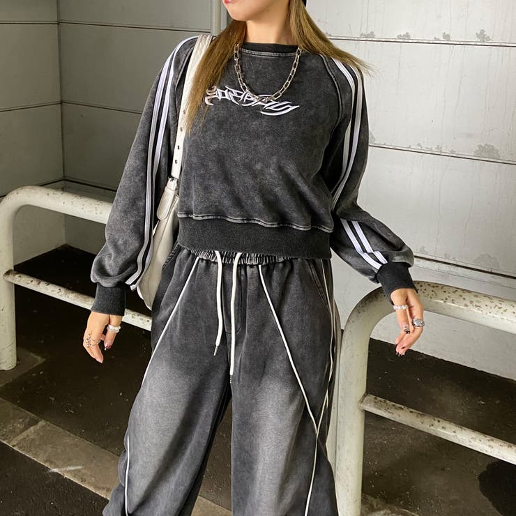 刺繍ロゴラインプルオーバー | non-hedge  | 詳細画像8 