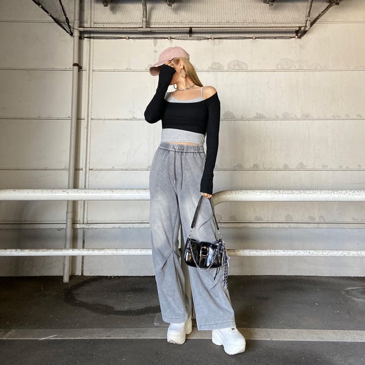 インナー付きショートトップス | non-hedge  | 詳細画像2 