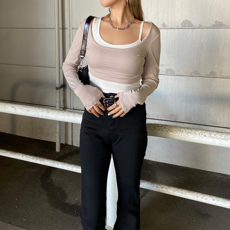 インナー付きショートトップス | non-hedge  | 詳細画像22 